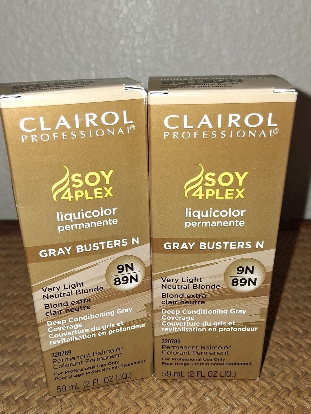 Lot Of 2 Gray Busters Clairol Liquicolor 9N Very Light Neutral Blonde